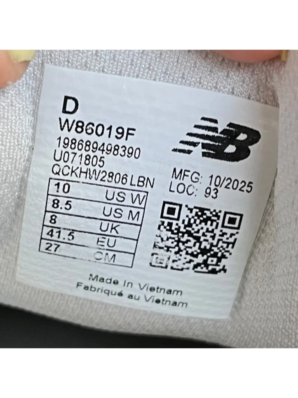 New Balance Fresh Foam X 860 V15 Womens Size 10D White Running Shoes Sneakers